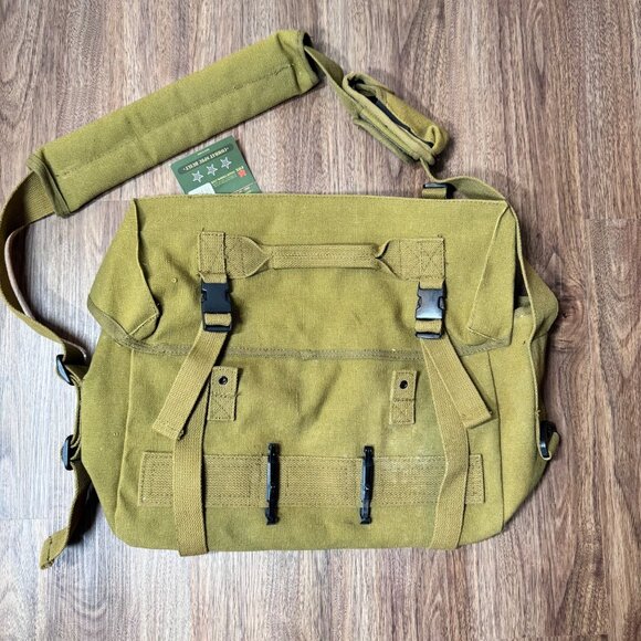 Fox Outdoor NWT M1945 Military Canvas Cargo Shoulder Bag Cotton Adjustable Strap - Picture 1 of 12
